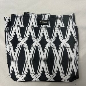 Thirty-One Creative Caddy Tote Black Links I‎ Heart Love 31 Monogrammed Utility